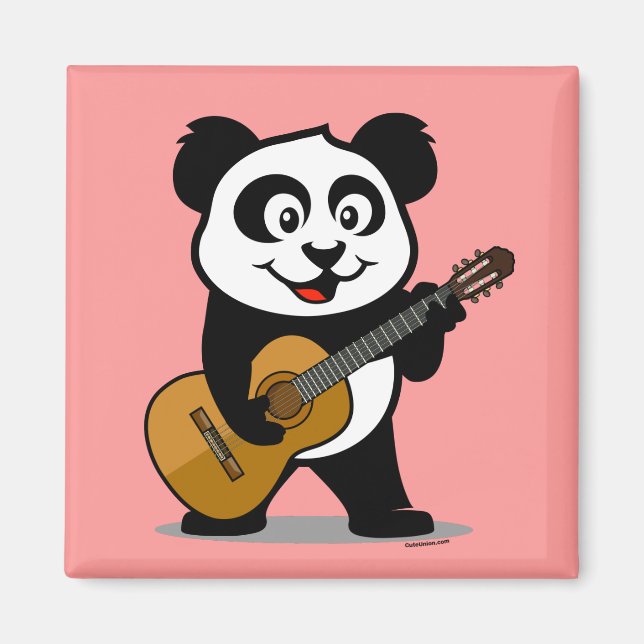 Guitar Panda Magnet (Framsidan)