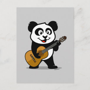 Guitar Panda Vykort