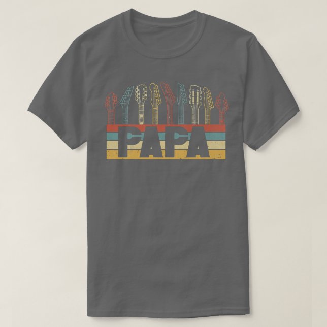 Guitar Pappa Guitarist Musician Pappa Premium  T Shirt (Design framsida)