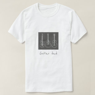 Guitar pappa slogan retro grunge-musik t shirt