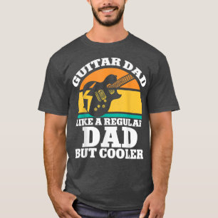 Guitar Pappa som vanligt Pappa men koler Guitarist T Shirt