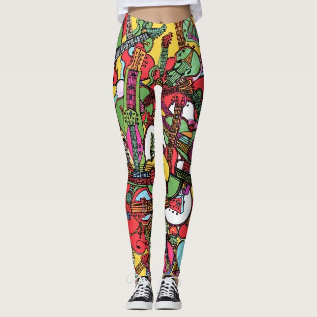 Guitar Party Leggings (Framsida)