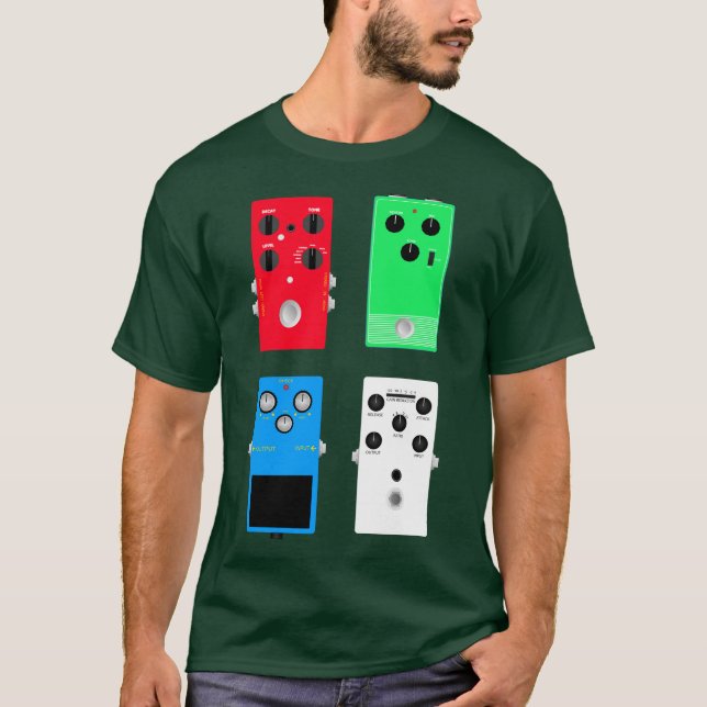 Guitar Pedals T Shirt (Framsida)