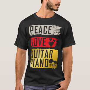 Guitar Piano Musical Instrument Harpejji Guitar Pi T Shirt
