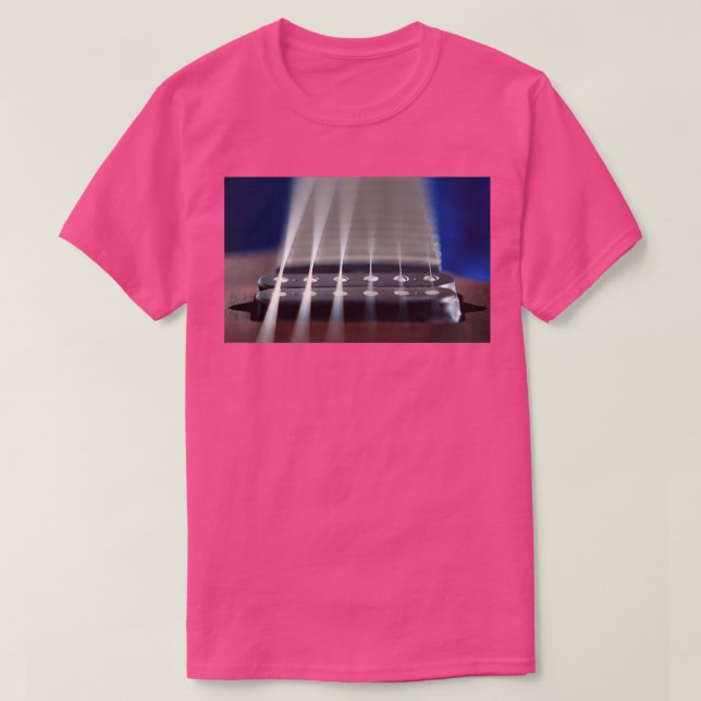 Guitar pickup och nacke t shirt (Design framsida)