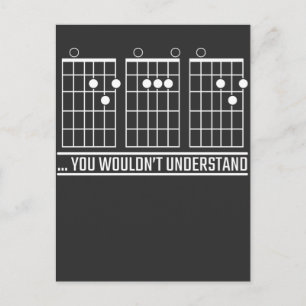 Guitar play PAPPA Bass Acoustic Music Instrument Vykort