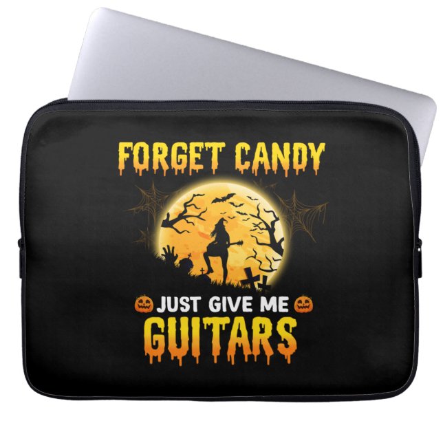 Guitar Play Witch Glöm Candy Just Ge Me Guitar Laptop Fodral (Framsidan)
