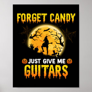 Guitar Play Witch Glöm Candy Just Ge Me Guitar Poster