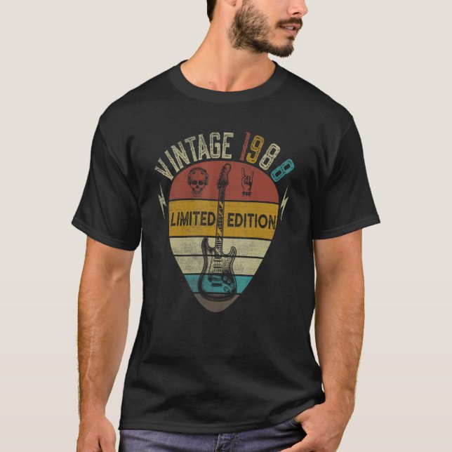 Guitar Player 35th Birthday Best of 1988 T Shirt (Framsida)