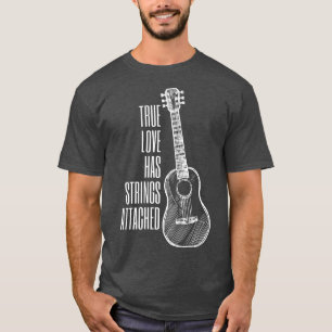 Guitar Player-Äkta kärlek strängar AttachedGuitar5 T Shirt
