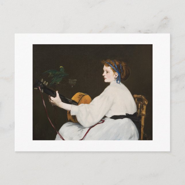 Guitar Player av Édouard Manet Vykort (Framsida)
