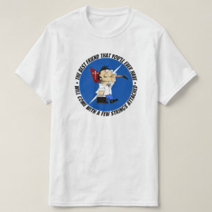 Guitar Player Bästa vän på resan igen, Tecknad T Shirt
