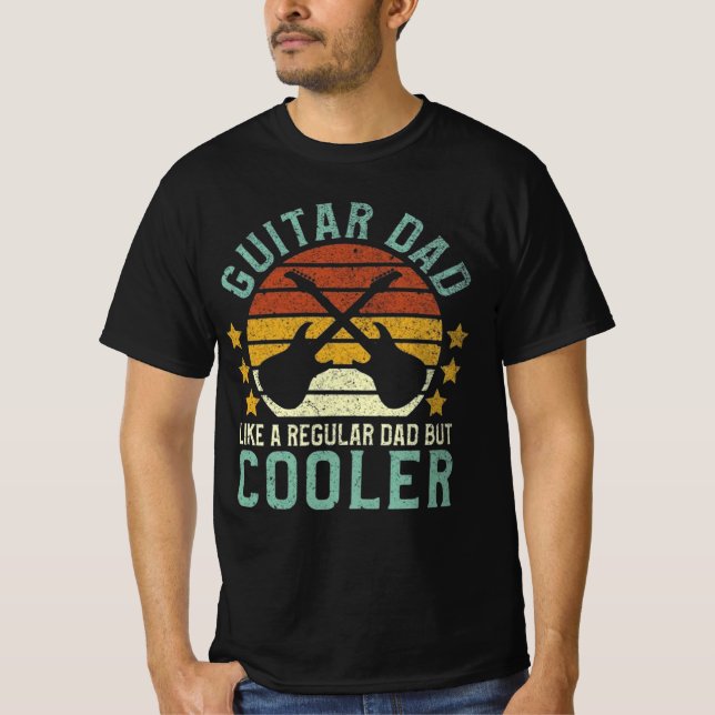 Guitar Player Dad Vintage T Shirt (Framsida)