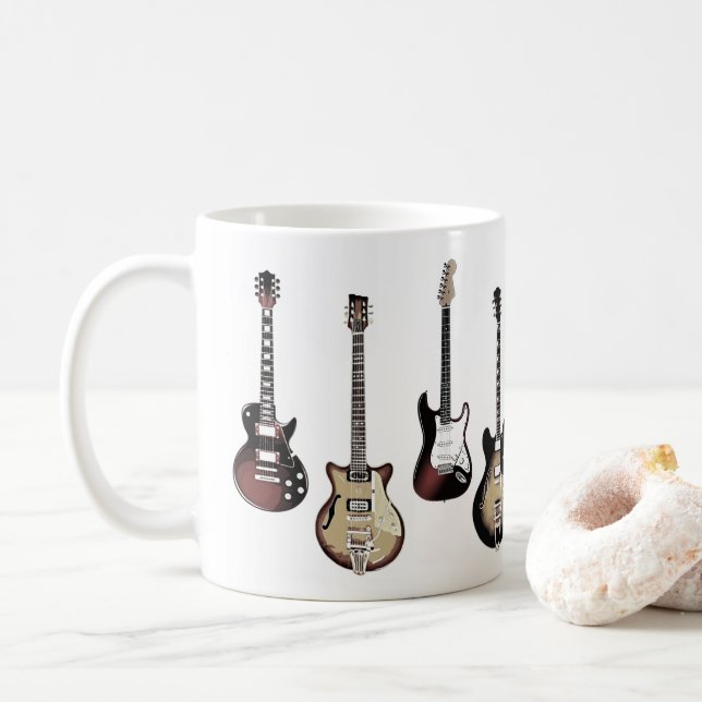 Guitar Player Gift Rock and Roll Musician Band Mug Kaffemugg (Med munk)