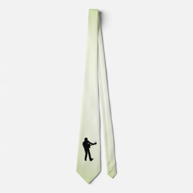 Guitar Player Grönt Neck Tie Slips (Framsida)
