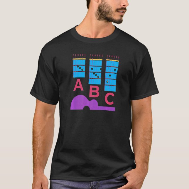 Guitar Player Lär dig att spela Student Lärare Gui T Shirt (Framsida)