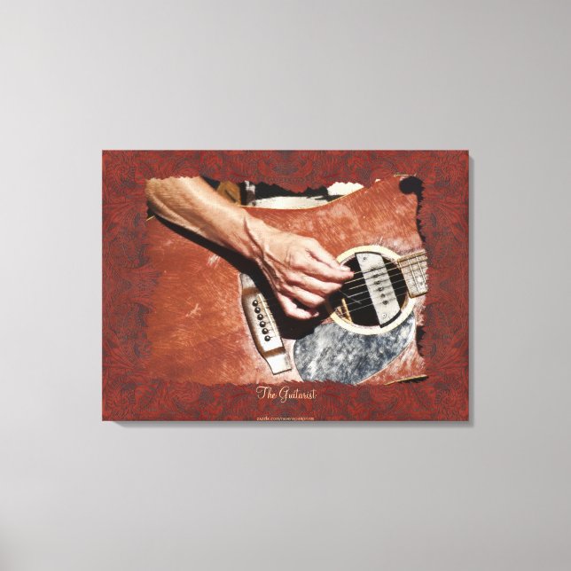Guitar Player Music-älskare Wall Art Canvastryck (Framsida)