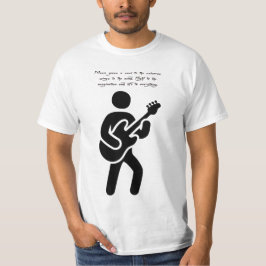 Guitar Player Music Citerar Silhouette art T Shirt