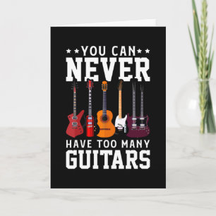 Guitar Player Music Guitarist Musician Band lustig Kort