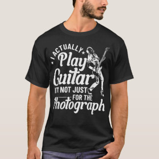Guitar Player Outfit Guitar Älskare Woman Spela Gu T Shirt
