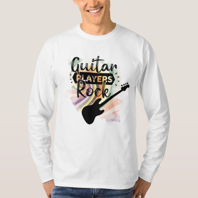 Guitar Player Sten T Shirt (Framsida)