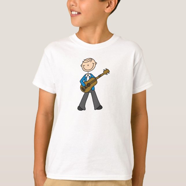 Guitar Player Stick figur Shirt T-shirt (Framsida)