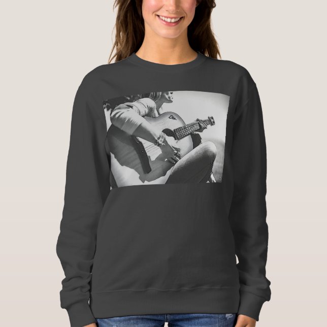 Guitar Player Sweatshirt HAMbyWG T Shirt (Framsida)