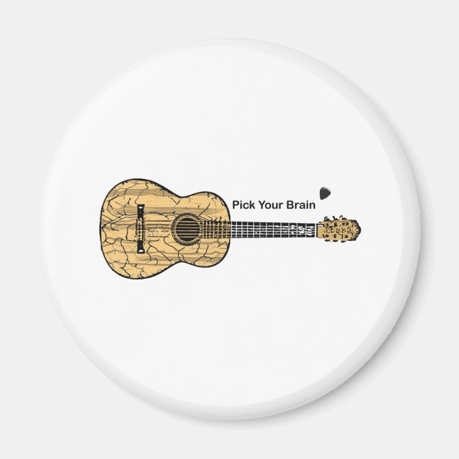 Guitar: Plocka din hjärna Magnet (Framsidan)