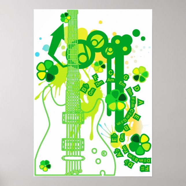 GUITAR-POP TUNES POSTER (Framsidan)