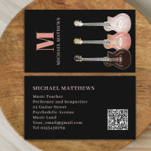 Guitar Professionell Musician Anpassningsbar QR-ko