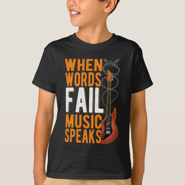 Guitar Quote Guitarist Inspirational Music Älskare T Shirt (Framsida)