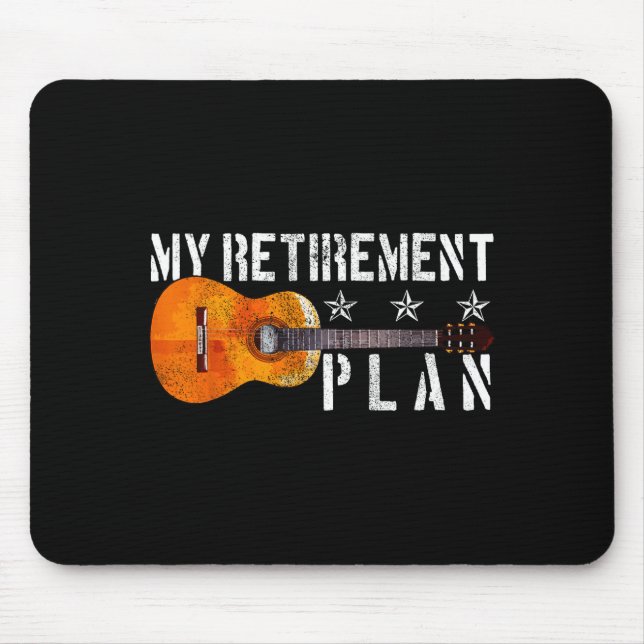 Guitar Retirement Plan - Funny Gift For Retired Gu Musmatta (Framsidan)