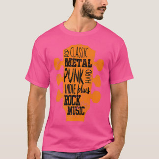Guitar Rock Music Punk Rock Classic Rocker Guitari T Shirt