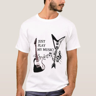 Guitar Rock musik för gäster Retro Duo T Shirt