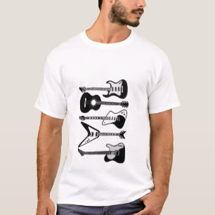 Guitar Rock musik för gäster Retro Duo T-Shirt