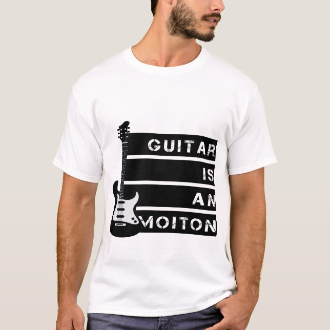 Guitar Rock musik för gäster Retro Duo T Shirt (Framsida)