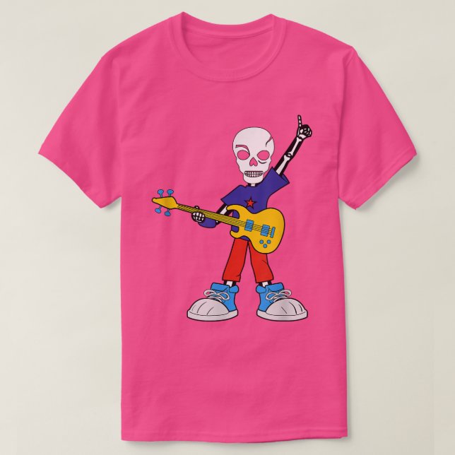 Guitar Rockstar Skeleton I Music I Rock musik T-Sh T Shirt (Design framsida)