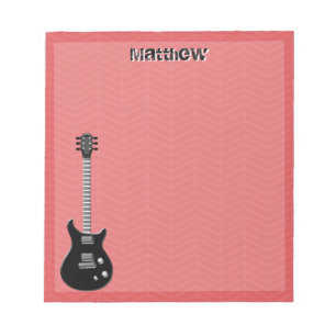 Guitar Rockstjärna Anteckningsblock