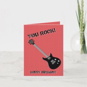 Guitar Rockstjärna Kort