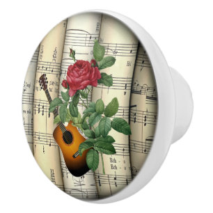 Guitar~Rosa Gallica Pontiana~Pierre Joseph Redout Knopp