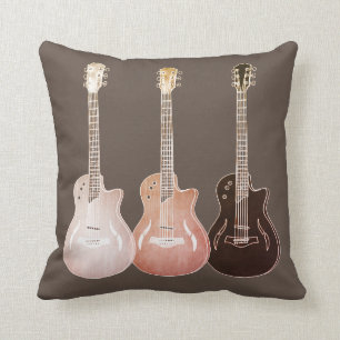 Guitar Rustic Music Art (Vintage för akustisk musi Kudde