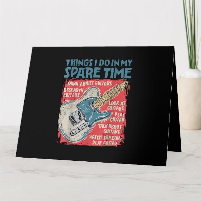 Guitar Sak I gör på min snåla elektriska reservtid Kort (Framsida)