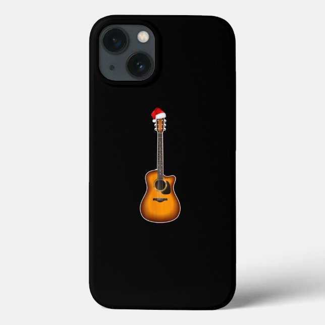 Guitar Santa Hat jul Pajama-Dekorationer (Baksida)