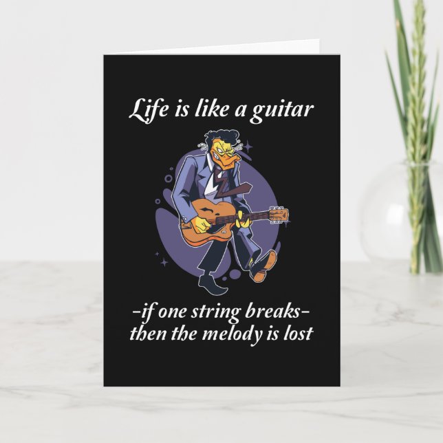 Guitar say - Livet är som en gitarr Kort (Framsida)