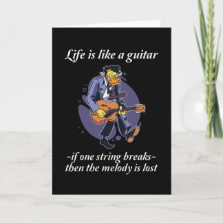 Guitar say - Livet är som en gitarr Kort