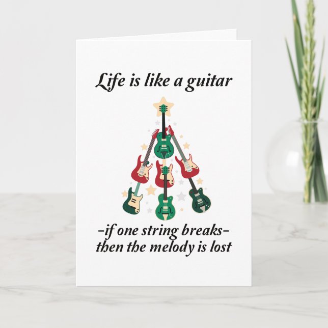 Guitar say - Livet är som en gitarr Kort (Framsida)