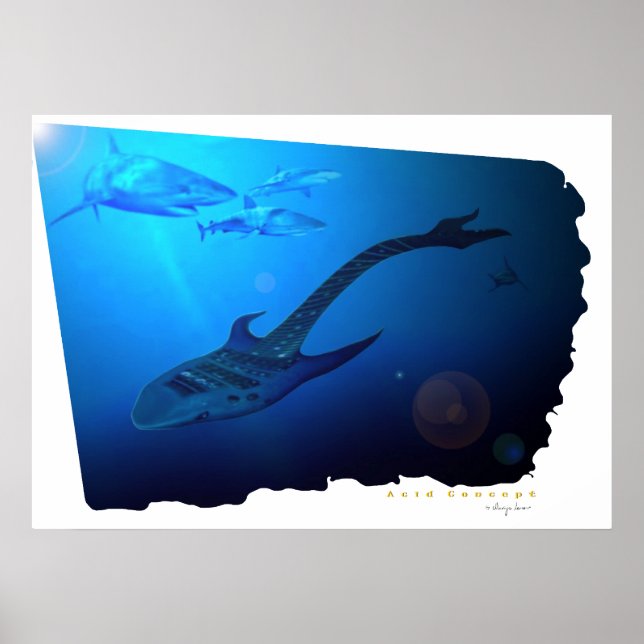 Guitar Shark Poster (Framsidan)