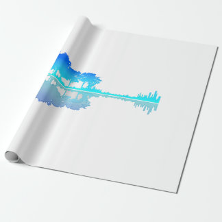 Guitar Sjö Shadow Kärlek Guitar Musician Presentpapper