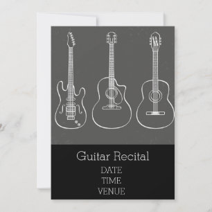 Guitar Skäl höftledsprestanda för snyggt Inbjudningar