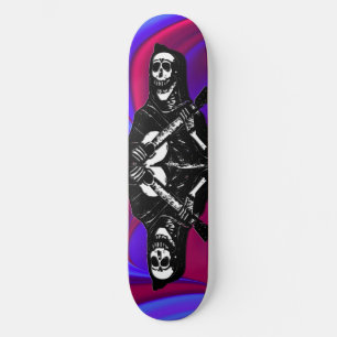 Guitar Skelet Lila Skate Board
